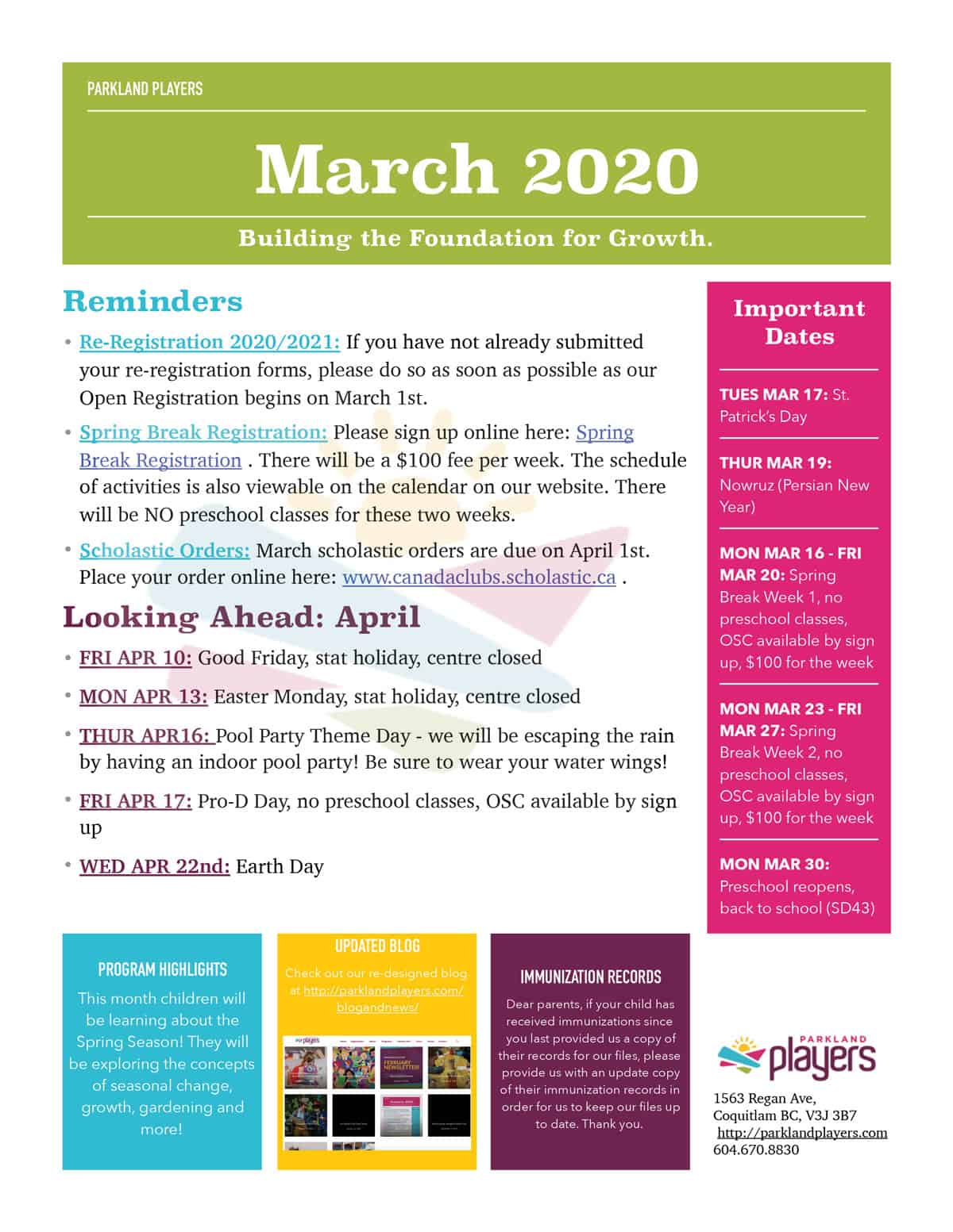 March Newsletter 2020