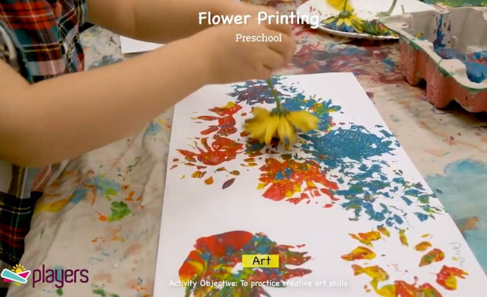 Spring Activity: Flower painting