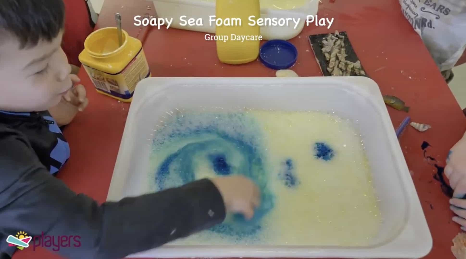 Summer Activity: Soapy Seafoam Sensory Play